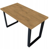 STÓŁ KUCHENNY LOFTOWY INDUSTRIALNY 100x60 GRUBY BLAT DĄB LANCELOT LOFT