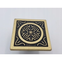 Uchwyt meblowy, gałka kwadratowa, stylizowana, starożytne cywilizacje