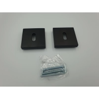 Klamka wewnętrzna Gamet Szyld kwadratowy, Szyld z otworem na klucz