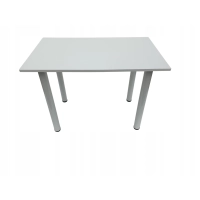 Stół do kuchni jadalni biały 115 x 60 x 72,6 cm nogi białe