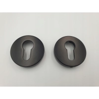 Klamka wewnętrzna Gamet Szyld z otworem na wkładkę czarny