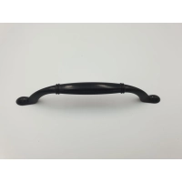 Uchwyt meblowy czarny matowe 128 mm, łapka, stylizowany, retro (539)