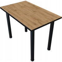 Stoł kuchenny loft do kuchni jadalni 90x50 gruby blat 36mm DĄB WOTAN