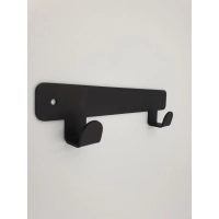 Wieszak wiszący metalowy loftowy czarny Gamet