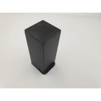 Noga meblowa kwadratowa regulowana czarna H-10 cm (485)