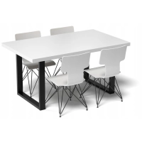 Stół loftowy do kuchni jadalni kuchenny BIAŁY