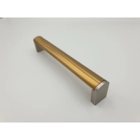 Uchwyt meblowy relingowy RE21 złoty szczotka 160mm