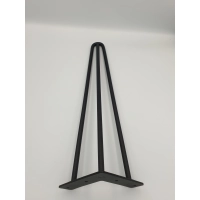 Noga meblowa 406mm CZARNY MAT LOFT - komplet 4 sztuki