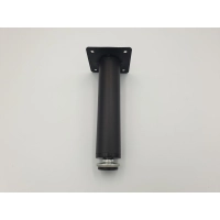 Nóżka meblowa czarna METALOWA okrągła H-150 regulowana (698)