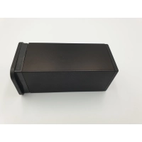 Noga meblowa kwadratowa regulowana czarna H-10 cm (485)