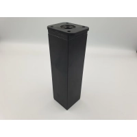 Nóżka meblowa 40x40 z regulacją czarna H=150 (484)