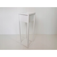 Kwietnik Stojący Stojak na kwiaty loft biały 70cm