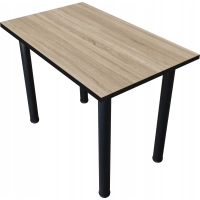 Stoł kuchenny loft do kuchni jadalni 100x50 gruby blat 36mm SONOMA JASNY