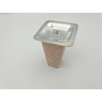 Noga meblowa drewniana skośna H8