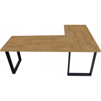 BIURKO NAROŻNE LOFT KOMPUTEROWE LEWE DUŻE 200 x 135 BLAT 36mm LANCELOT