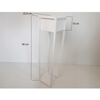 Kwietnik Stojący Stojak na kwiaty loft biały 90cm