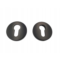 Klamka wewnętrzna Gamet Szyld z otworem na wkładkę czarny