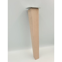 Noga drewniana do mebli noga meblowa skośna surowa 30 cm