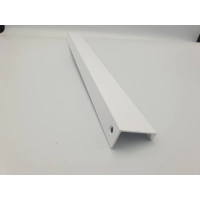 UCHWYT MEBLOWY KRAWĘDZIOWY NAKŁADANY PŁASKI UM-496 L-320 BIAŁY (574)