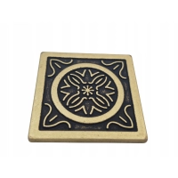 Uchwyt meblowy, gałka kwadratowa, stylizowana, starożytne cywilizacje