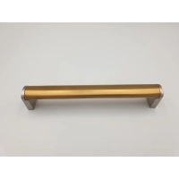 Uchwyt meblowy relingowy RE21 złoty szczotka 160mm