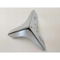 Noga meblowa kotwica 10,5 cm, chrom, nóżka do łóżka, sofy, komody (75)