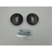 Klamka wewnętrzna Gamet Szyld z otworem na wkładkę czarny