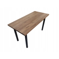 Stół do kuchni jadalni gruby blat dąb odwieczny 135 x 65 x 75cm nogi czarne