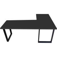 BIURKO NAROŻNE LOFT KOMPUTEROWE PRAWE LEWE 200 x 135 BLAT 36mm CZARNE