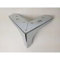 Noga meblowa kotwica 10,5 cm, chrom, nóżka do łóżka, sofy, komody (75)