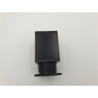 Nóżka meblowa czarna kwadratowa regulowana H-60 (628)