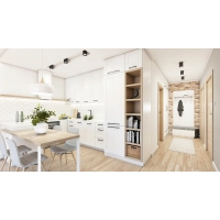 Uchwyt meblowy czarny super mat loft 320mm (583)