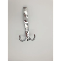 Wieszak wiszący potrójny chrom Leba