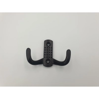 WIESZAK MEBLOWY,HACZYK NA UBRANIA PODWÓJNY CZARNY