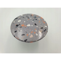 Gałka meblowa do pokoju młodzieżowego, terazzo szare Gamet