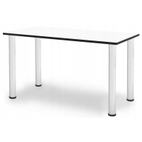 BIURKO GAMINGOWE DLA GRACZY KOMPUTEROWE DUŻE STABILNE BIAŁE Z CZARNYM