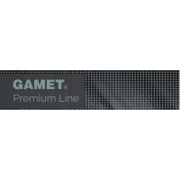 Klamka wewnętrzna czarna Gamet Szyld kwadratowy z otworem na wkładkę (446)