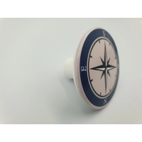 Uchwyt meblowy Gałka, do pokoju dziecięcego, róża wiatrów Gamet