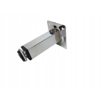 Noga meblowa kwadratowa regulowana 10 cm chrom
