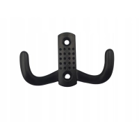 WIESZAK MEBLOWY,HACZYK NA UBRANIA PODWÓJNY CZARNY