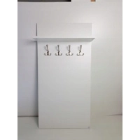 Wieszak z półką przedpokój, 4 H 90 x 50 cm