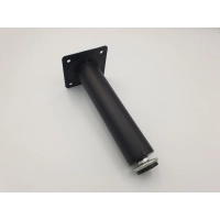 Nóżka meblowa czarna METALOWA okrągła H-150 regulowana (698)