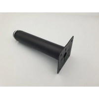 Nóżka meblowa czarna METALOWA okrągła H-150 regulowana (698)