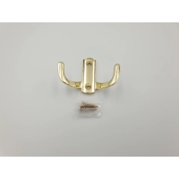 WIESZAK MEBLOWY,HACZYK NA UBRANIA PODWÓJNY ZŁOTY