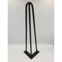 Noga meblowa 406mm CZARNY MAT LOFT - komplet 4 sztuki