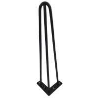 Noga meblowa 406mm CZARNY MAT LOFT - komplet 4 sztuki