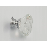 Uchwyt meblowy gałka błyszcząca, kryształ Gamet