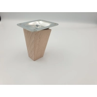 Noga meblowa drewniana skośna H8