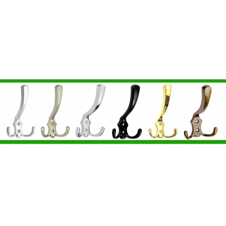 Wieszak Meblowy Potrójny Satyna Praktyczny NIE PĘKA NIE RDZEWIEJE JAKOŚĆ