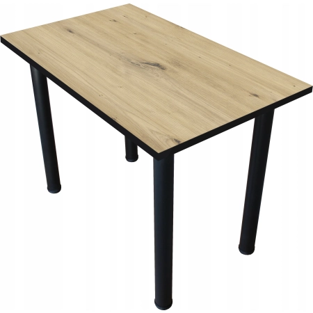 Stoł kuchenny loft do kuchni jadalni 90x60 gruby blat 36mm DĄB ARTISAN